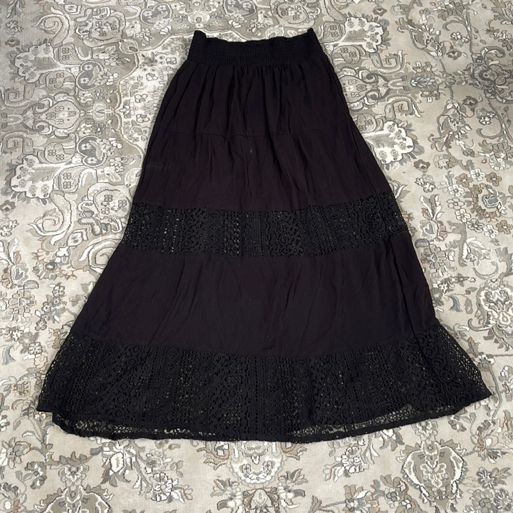 JOE B BY JOE BENBASSET Black Maxi Skirt SIZE LARGE